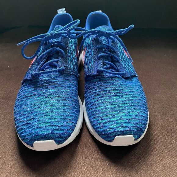 NIKE FLYKNIT ROSHERUN GAME ROYAL BLUE-BRIGHT CRIMSON SZ 9 [677243-401] main image 4